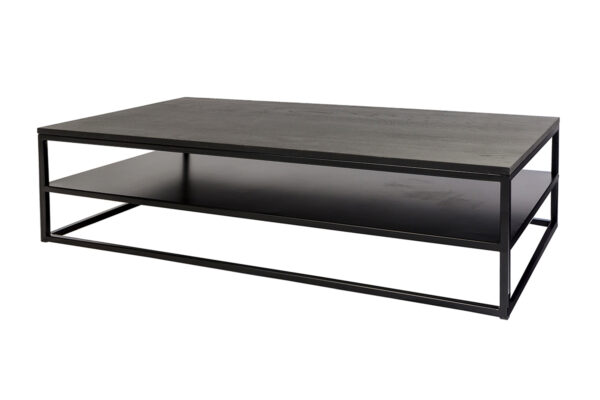 Haluta Salontafel - 140 x 70 x 38 cm - Zwart