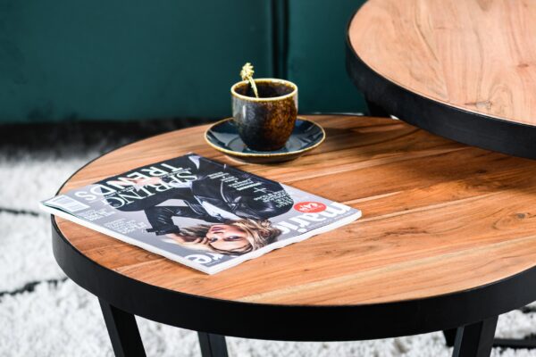 Haluta Acacia Salontafel - Set van 2 - Bruin - Afbeelding 4