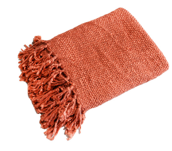 Haluta Plaid - 130 x 170 - Terracotta - Afbeelding 3