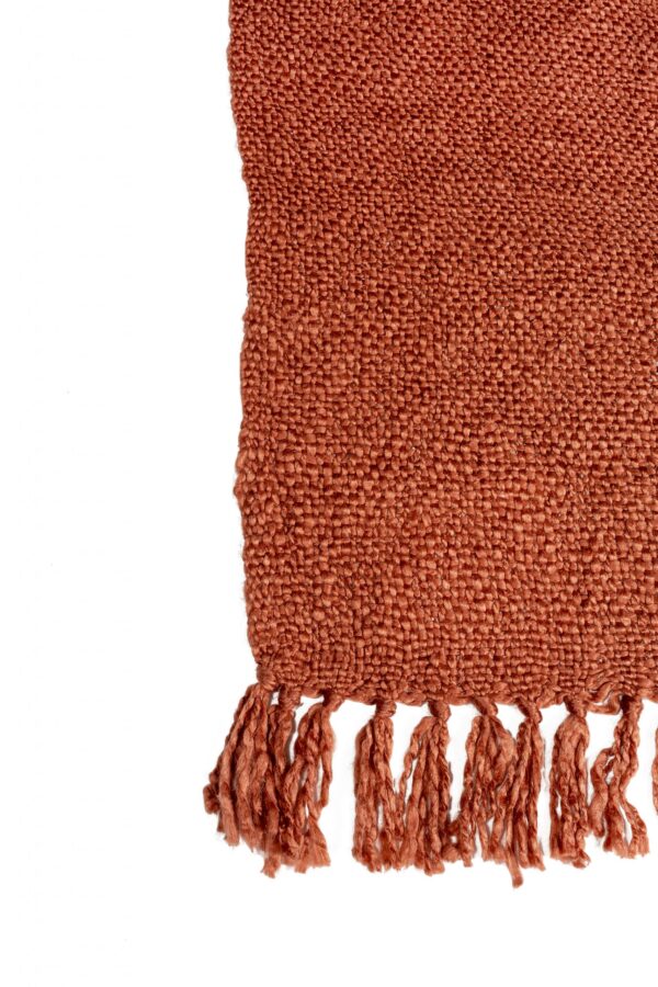 Haluta Plaid - 130 x 170 - Terracotta - Afbeelding 4