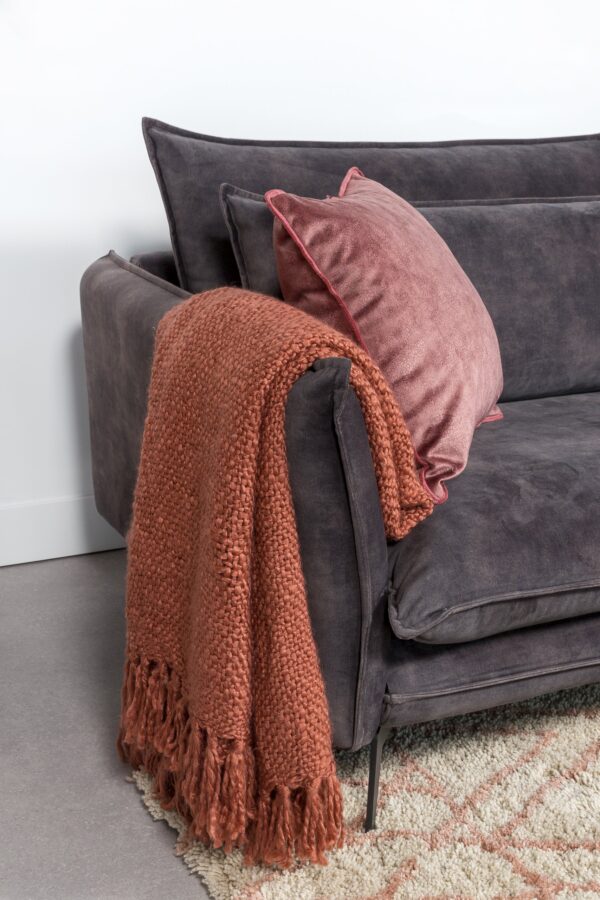 Haluta Plaid - 130 x 170 - Terracotta - Afbeelding 2