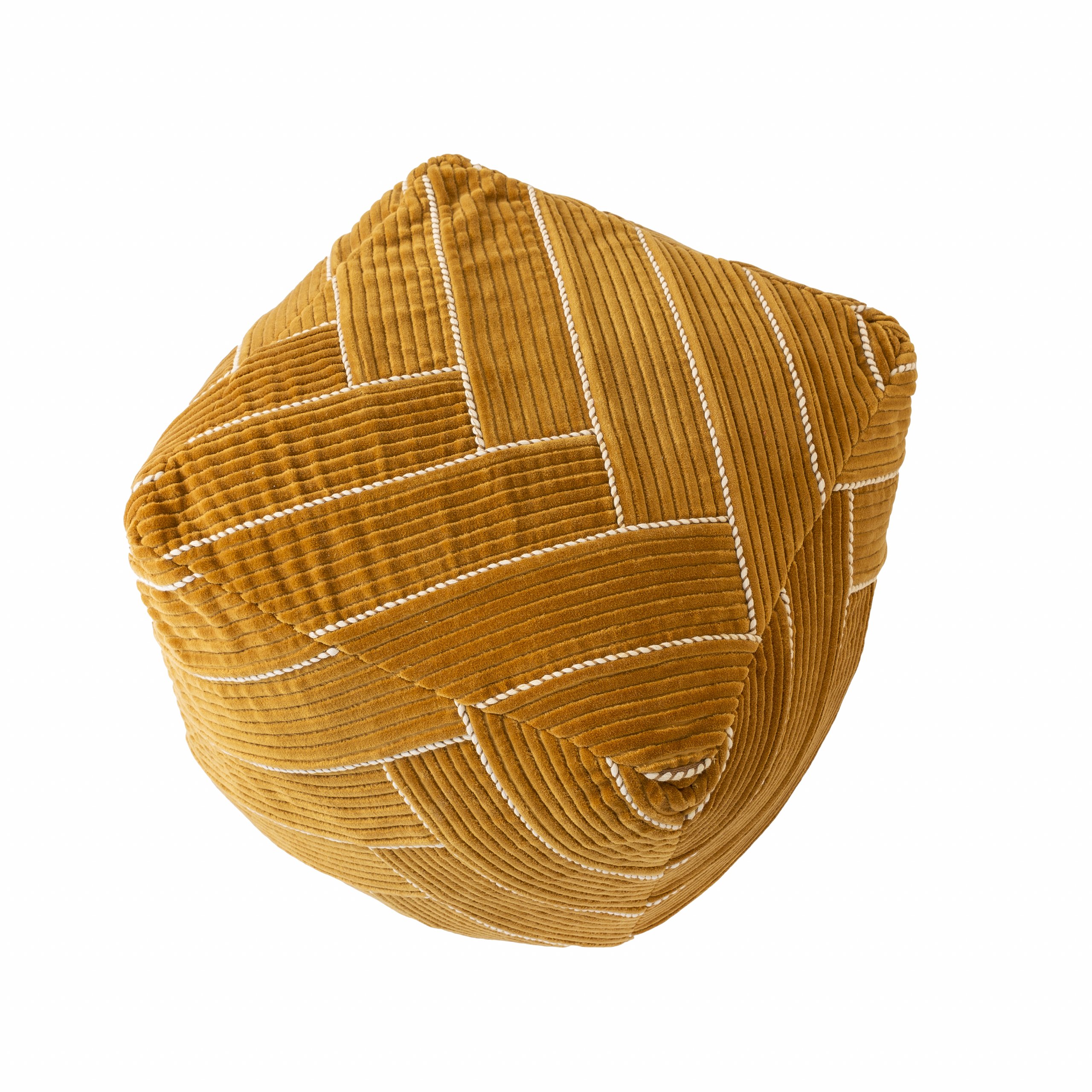 Haluta Poef - 45 x 45 - P550 Oker - Afbeelding 2