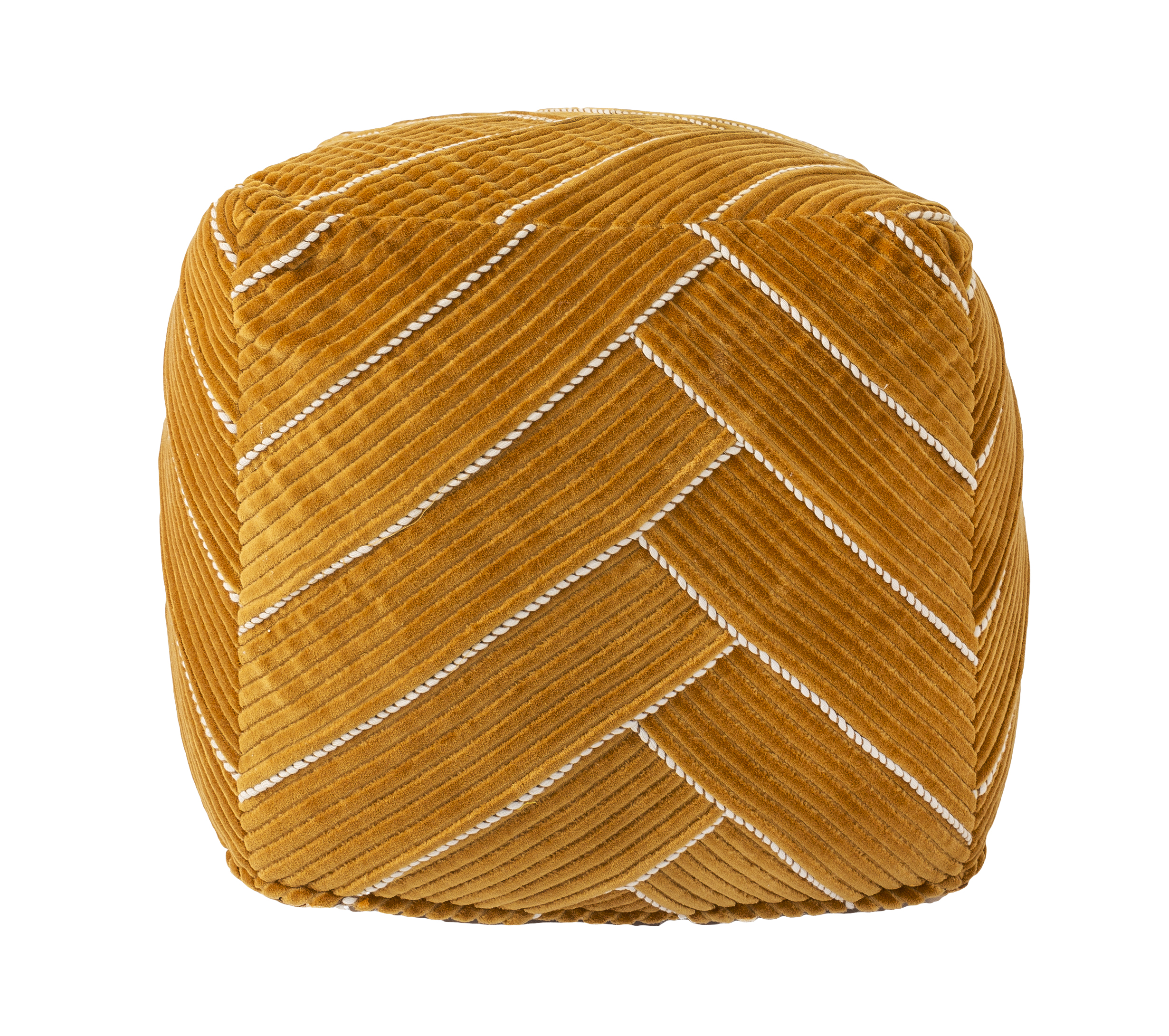 Haluta Poef - 45 x 45 - P550 Oker - Afbeelding 3