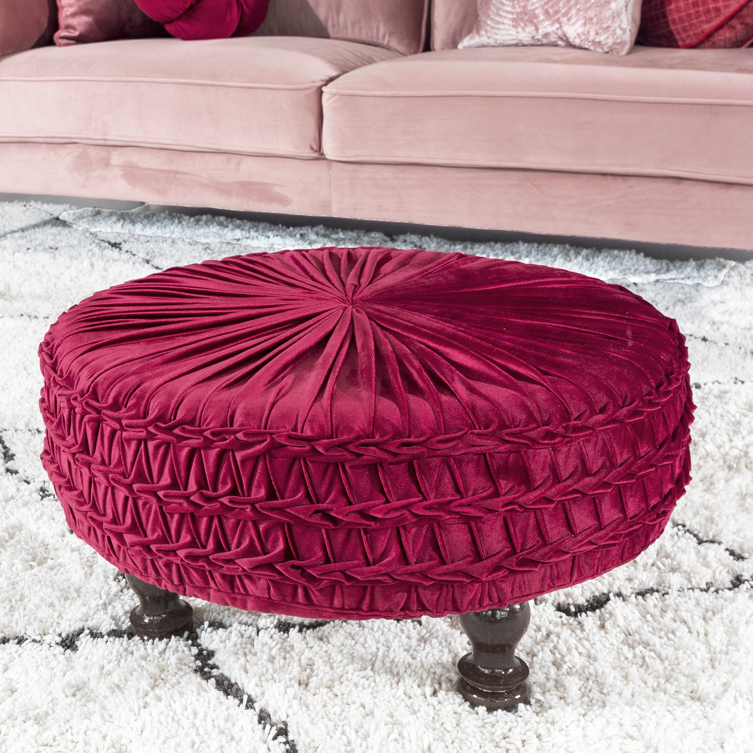 Haluta Poef - 60 x 60 - P231 Roest - Afbeelding 2