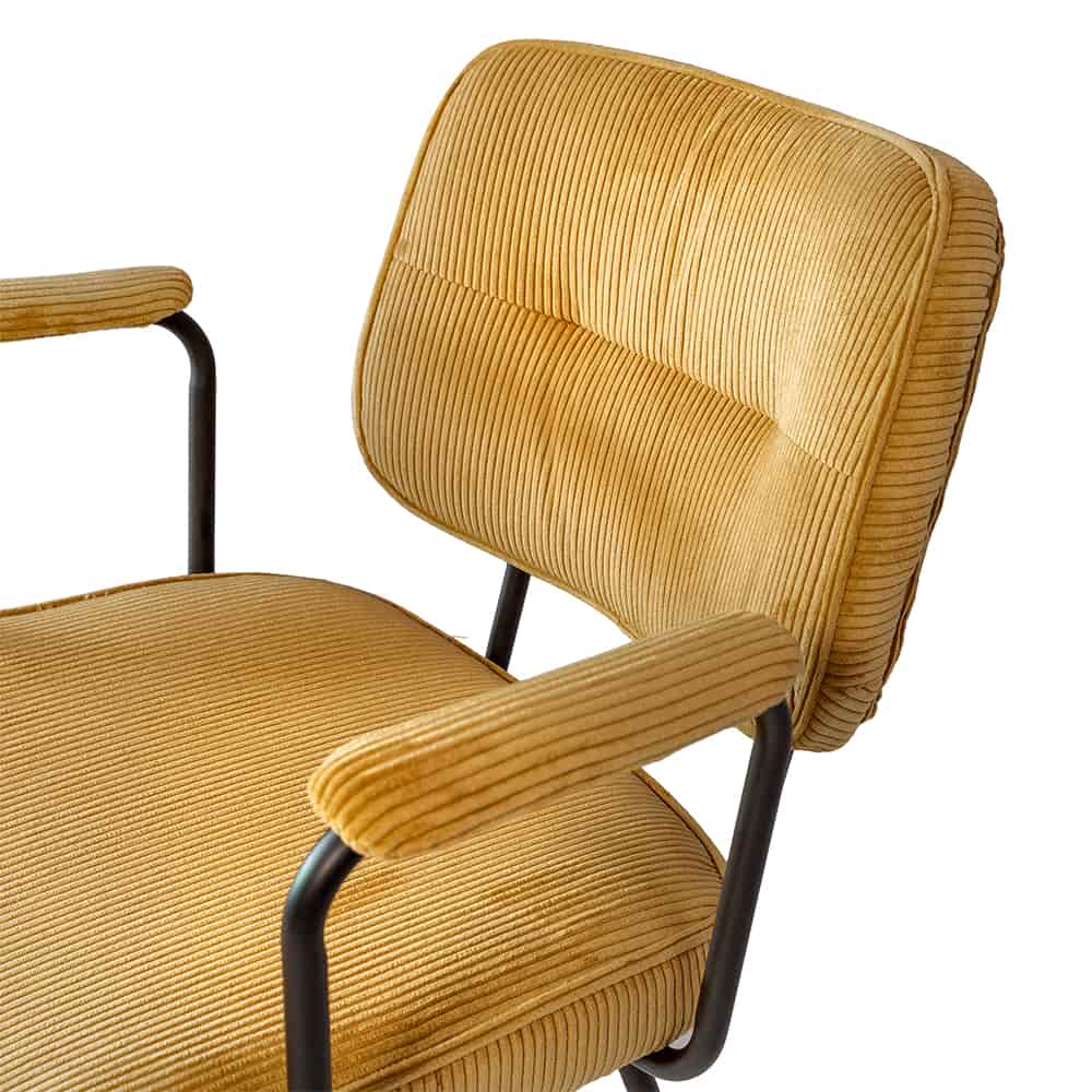 Haluta Eetkamerstoel Niels – Geel – €149,50 p.s – Set van 2 - Afbeelding 3