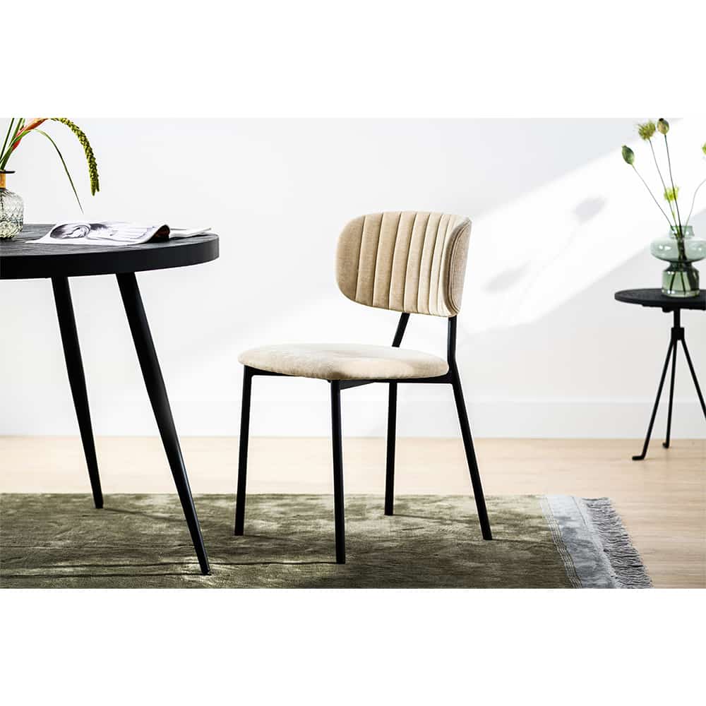 Haluta Eetkamerstoel Cali – Crème – €119,50 p.s – Set van 2 - Afbeelding 2