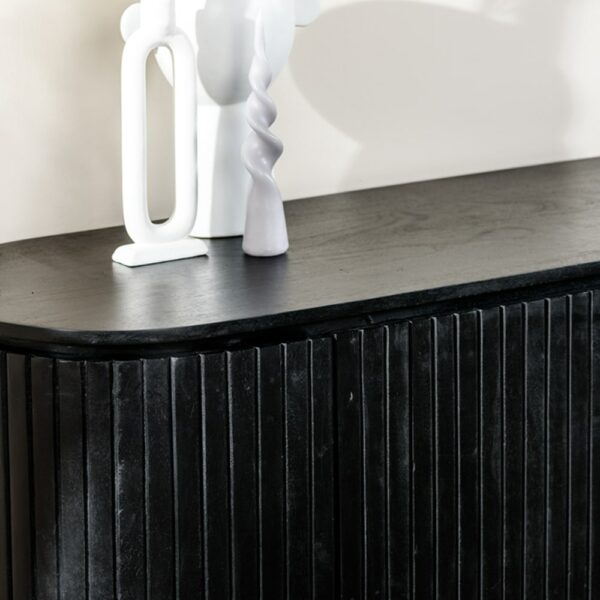 Haluta Acacia TV-meubel Noor - 165 x 45 x 80 cm - Acacia/Zwart - Afbeelding 4