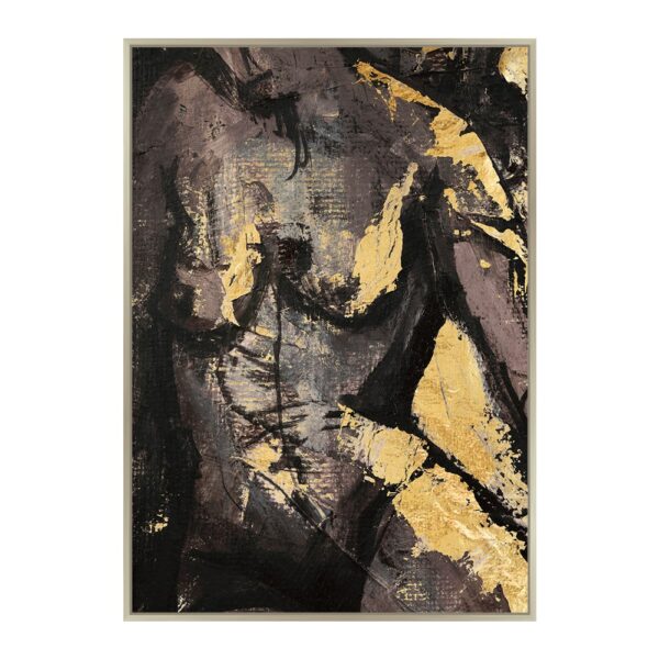 Canvasdoek met Baklijst - Vrouwen lichaam - 100 x 140 cm