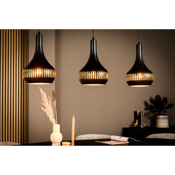 Haluta Hanglamp Lucia - 3-lichts - Zwart - Afbeelding 6