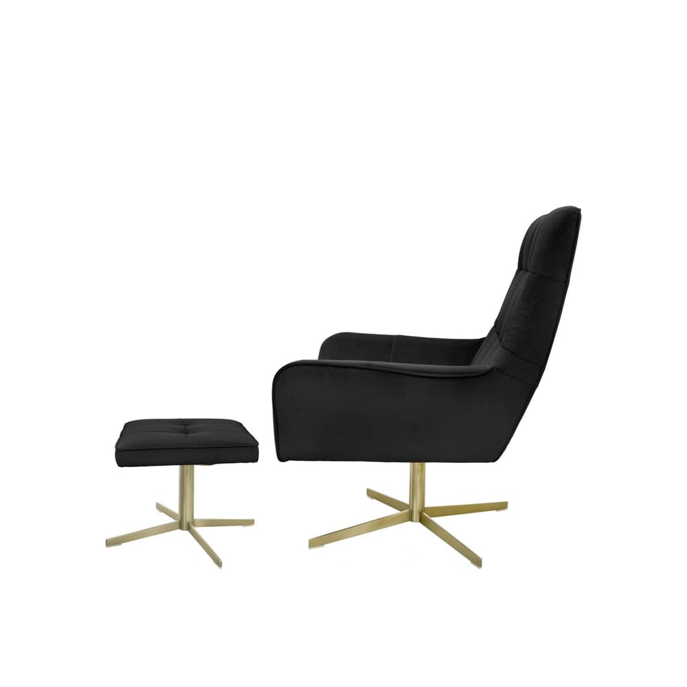 Riverdale - Fauteuil Maylin Swivel - Zwart - Afbeelding 3