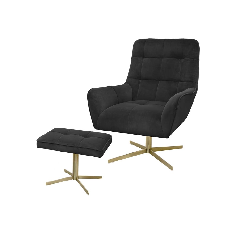 Riverdale - Fauteuil Maylin Swivel - Zwart