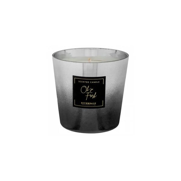Riverdale - Geurkaars Sensa - Zwart/Grijs - 12cm