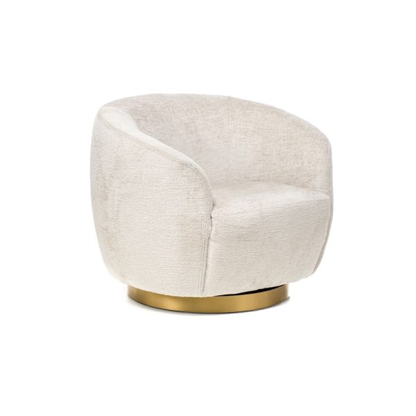 Moods - Draaifauteuil Violet - 91 x 83 x 73 cm - Beige
