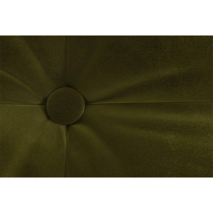 Haluta 3-zits bank in olijfgroen fluweel met gecapitonneerde rugleuning en slanke metalen poten 3.jpg