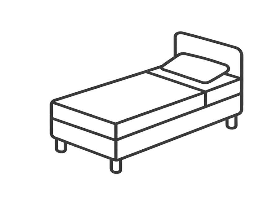 1-persoons boxspring
